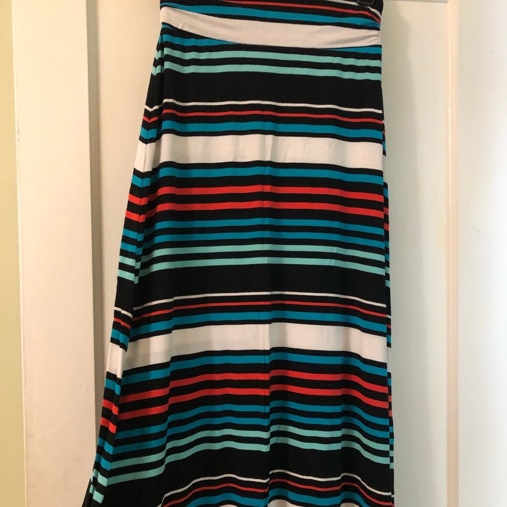Colorful striped maxi